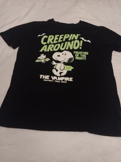 Snoopy Halloween Vampire Graphic T-Shirt