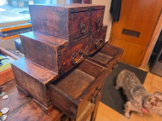 Japanese small step tansu chest