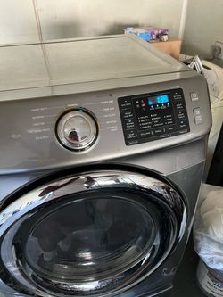 Samsung front load dryer with bottom drawer