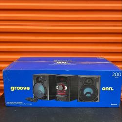 ONN Groove 200W CD Stereo System – Bluetooth – Brand New