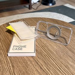 Transparent IPhone 16 Pro  With Ring And Screen Protector