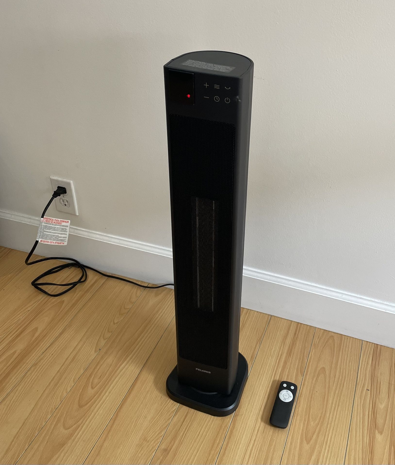 Pelonis Tower Heater with Remote – 30” Tall
