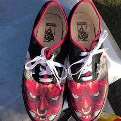 Vans Customs Shop Oni Japanese  Anime Old Skool shoes Men’s Size 10