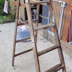 DECORATIVE Wooden Ladder