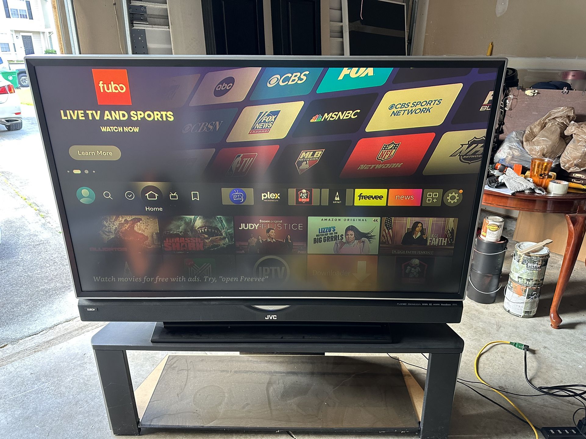 JVC Led Tv “55” With Built In Sound bar.
