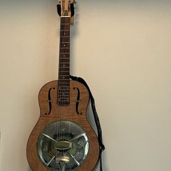 Regal Resonator Guitar Maple Wood 