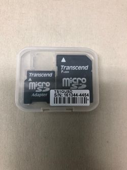 2 micro SD adapters by transcend
