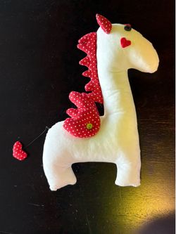 Handmade Fabric Pegasus Unicorn Plush