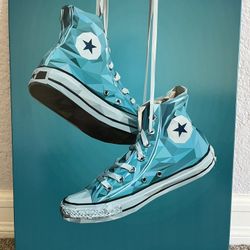 Turquoise Converse Displate Picture