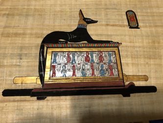 Anubis❤️Original papyrus32x42cm