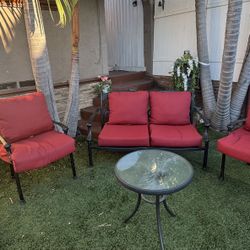 HAMPTON BAY SOFA PATIO SET 4 PIECES FURNITURE