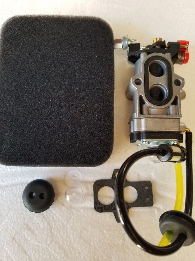HUSQVARNA 150 BT & 350 COMPLETE CARBURETOR KIT BRAND NEW CARBURETOR FUEL LINES AIR FILTER. $50.