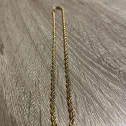 22” 14k Fran Co Gold Rope Chain