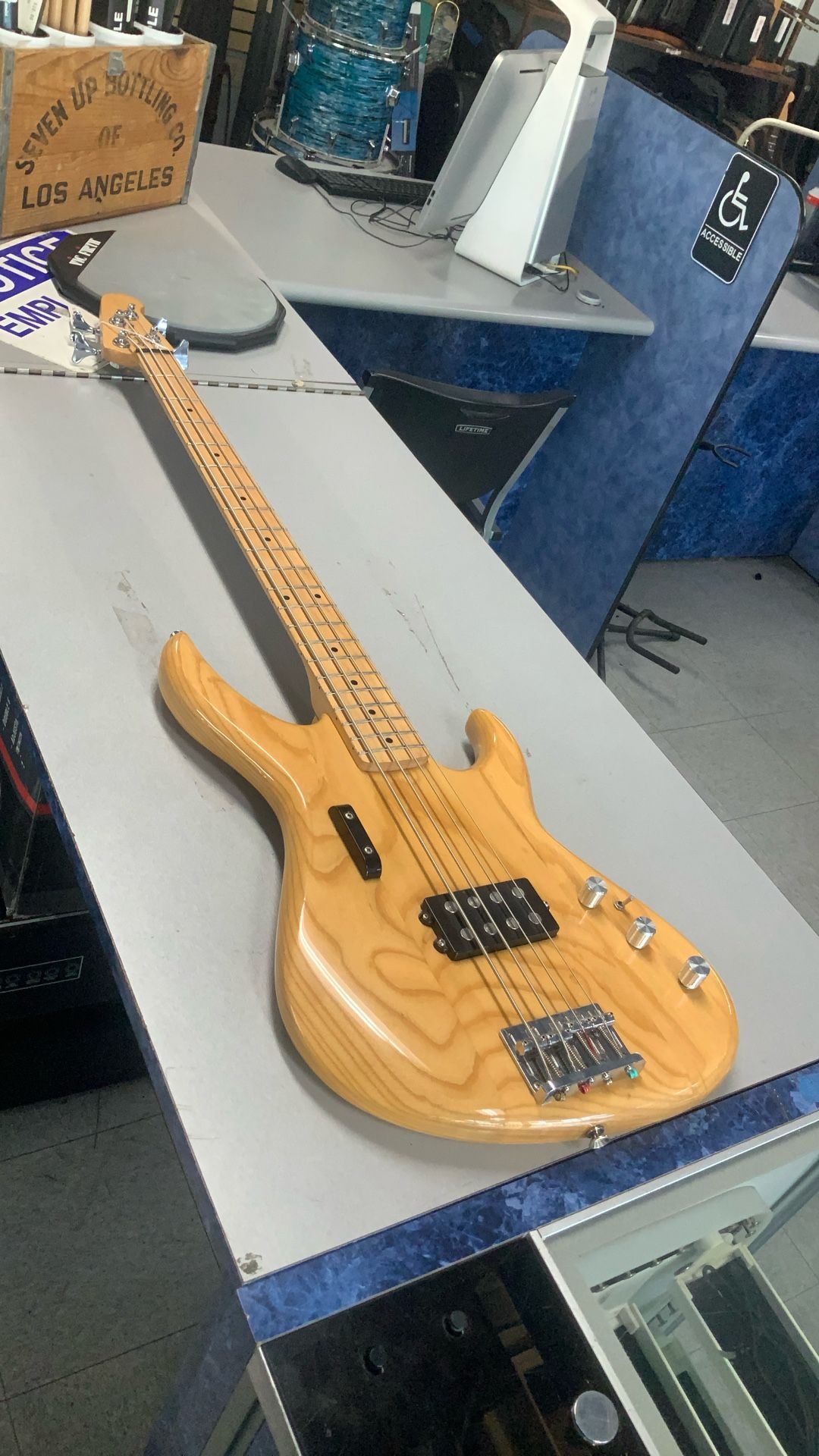 Wood Finish Musician Bass