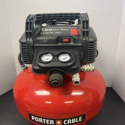 PORTER-CABLE 6 Gallon 150 PSI Air Compressor Light Used TESTED