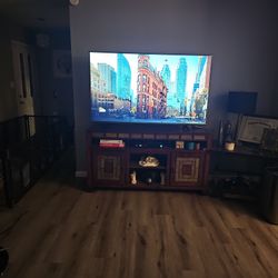 Tv Stand And Matching End Table (TV Is Not For Sale)