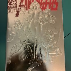 1993 Avengers #366 Gold Foil Cover Comic Book (Deadpool) Embossed 