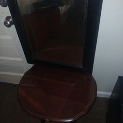 End Table And Mirror 