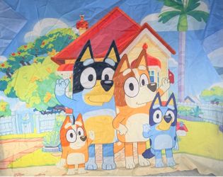Bluey Family Party Backdrop Banner
