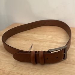 Joseph Abboud Double-Loop Marbleized Leather Belt