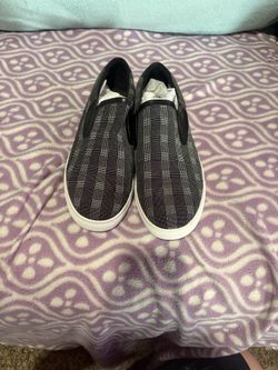 NEW UNUSED Robert Graham Black and White Checkered Slip Ons