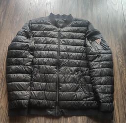 Guess Quilted Puffer Bomber Jacket