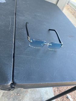 Cartier unisex blue lenses sunglasses