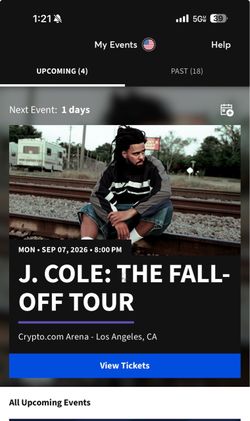 J COLE CONCERT SEPT 7TH