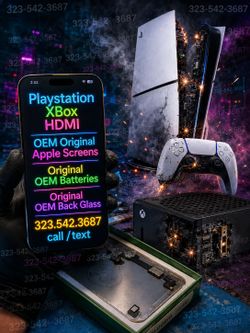 Playstation HDMI XBox _____iPhone Screen Battery Back Glass Unlock