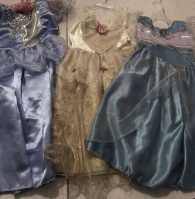 Size 5/6 princesses dresses. Ariel, Cinderella & belle . Each $10