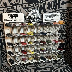 Handmade Hot Wheels Display for 45 Cars (1:64 Scale)