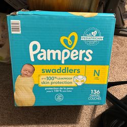 Brand New Box Of Newborn Pampers