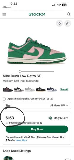 Selling for so much more on flight club. Size 11.5 Nike dunk $135 ￼