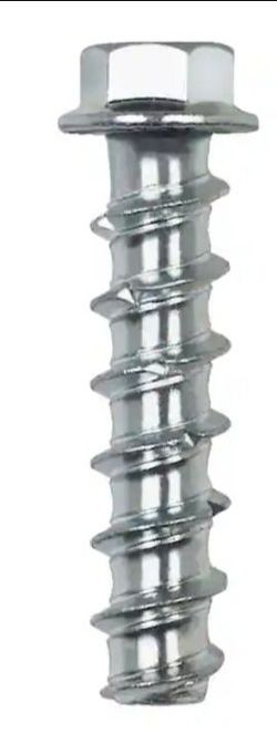 4 Package CobraTork 1/2 in. x 4 in. Zinc Plated Concrete Screw Anchors (10-Pack).