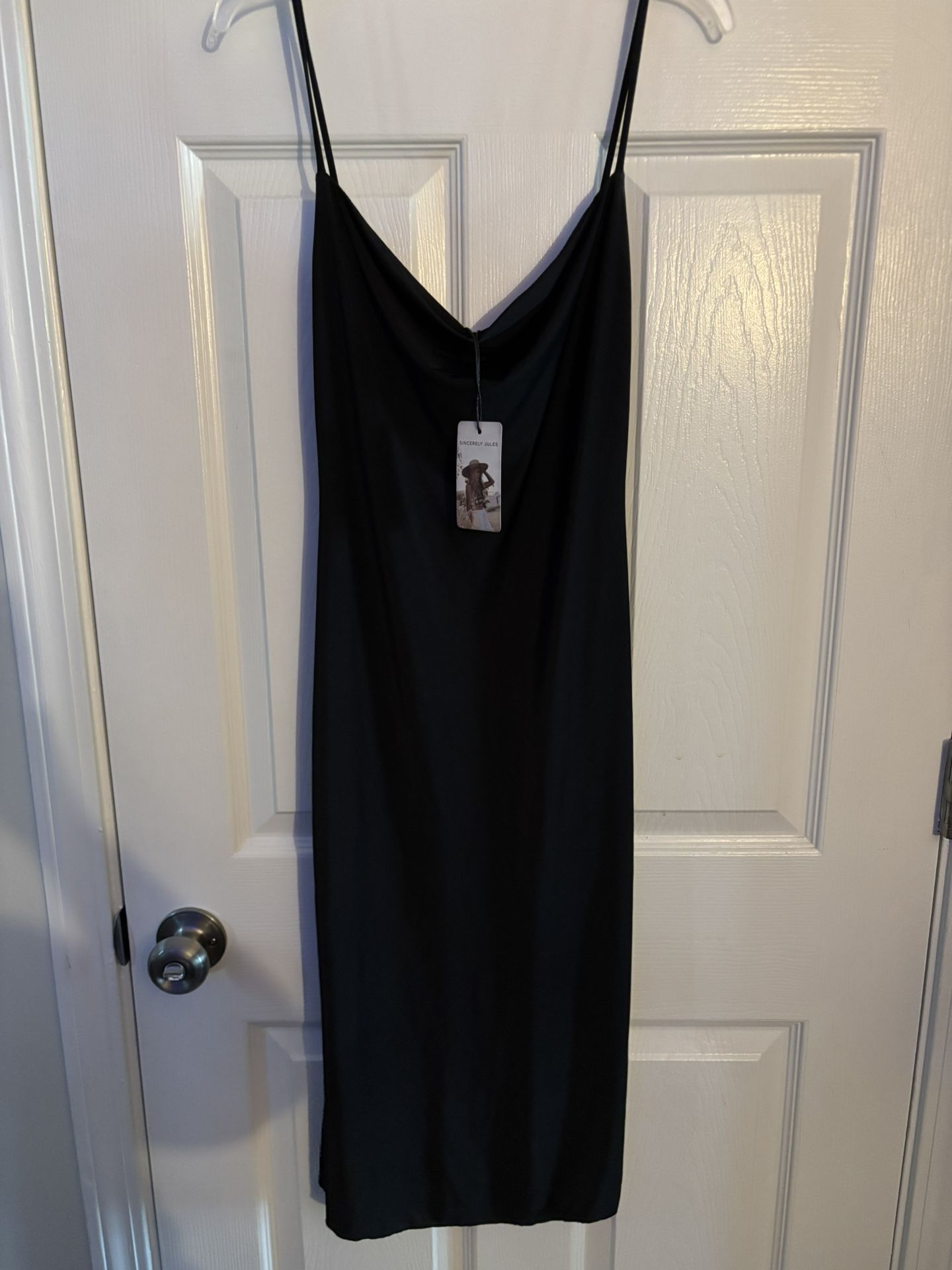 Black Spaghetti Strapped Dress SIZE XS