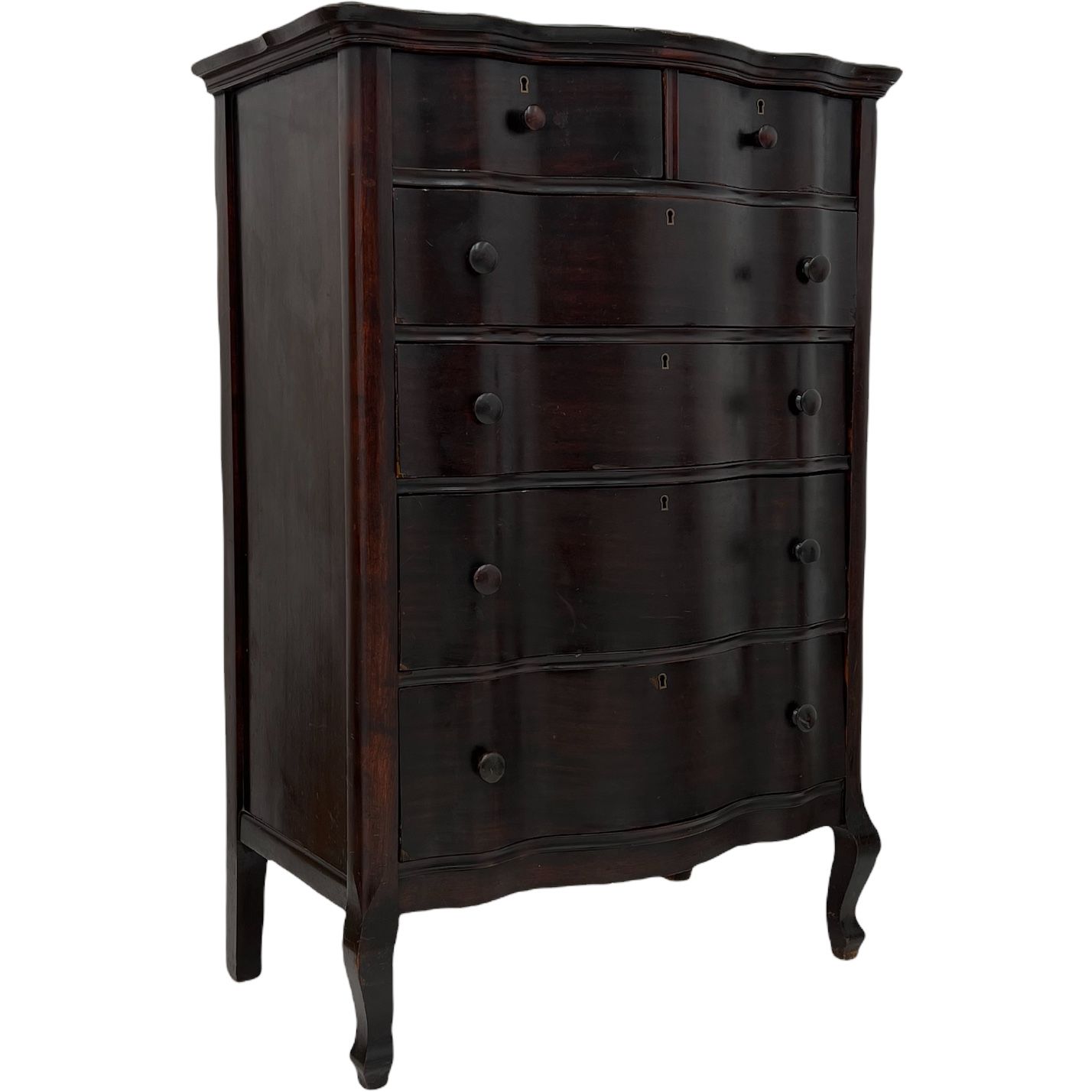Vintage Mid Century Modern Dresser Cabinet Storage .Dovetail Drawers