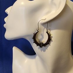 Silver AHOY Earrings 