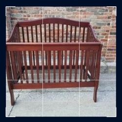 Solidwood baby Crib With Mattress