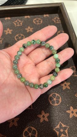 Natural Grade A Jadeite Jade Bracelet 8mm Premium Bright Green Jade Beads