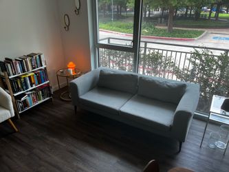 Modern 2-Seater Feather Sutro Sofa Loveseat — Retail $1,392