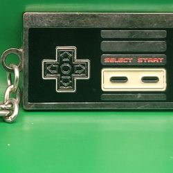Bioworld Nintendo NES Controller Keychain Metal Keyring