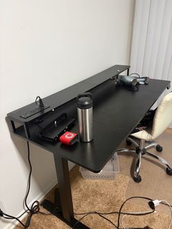 Adjustable Standing Desk with Outlets