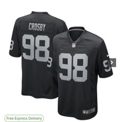 Raiders Crosby Nike On The Field Jerseys.
