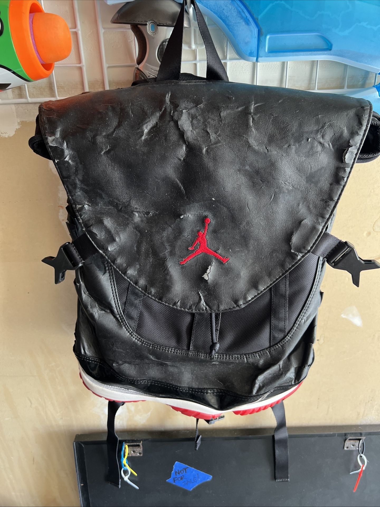 Nike Air Jordan Retro 11 Bred Backpack Bag Travel Authentic XI OG Retro