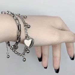 💥❤️‍🔥STAINLESS STEEL HEART ❤️‍🔥💥BRACELET 