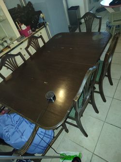 China cabinet dresser and a dining room table and chairs
