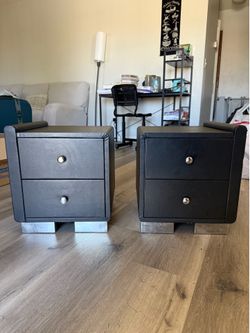 Faux Leather nightstands