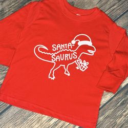 Custom Santa-Saurus Shirt 