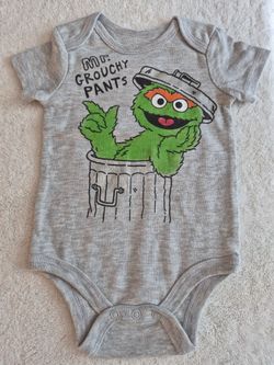 NEW! Sesame Street, Baby Boy Onesie, 3-6 mo