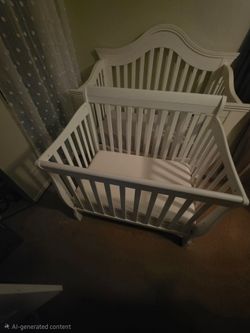 Mini crib with 4in mattress